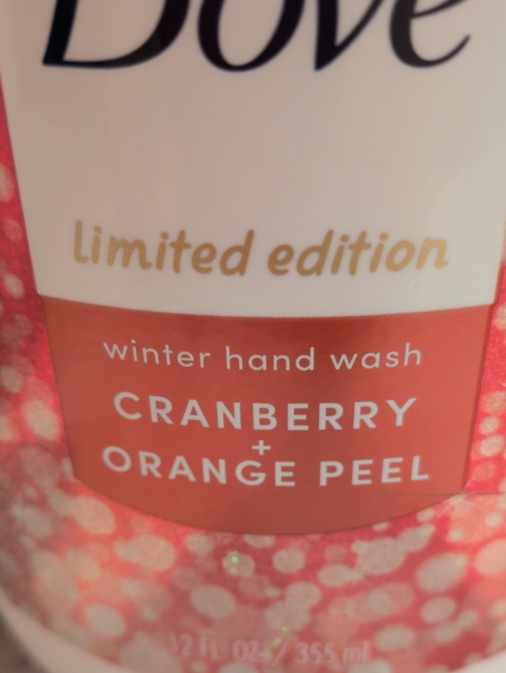 DOVE Limited Edition Cranberry & Orange Peel Hand Wash - Pink - Picture 2 of 3